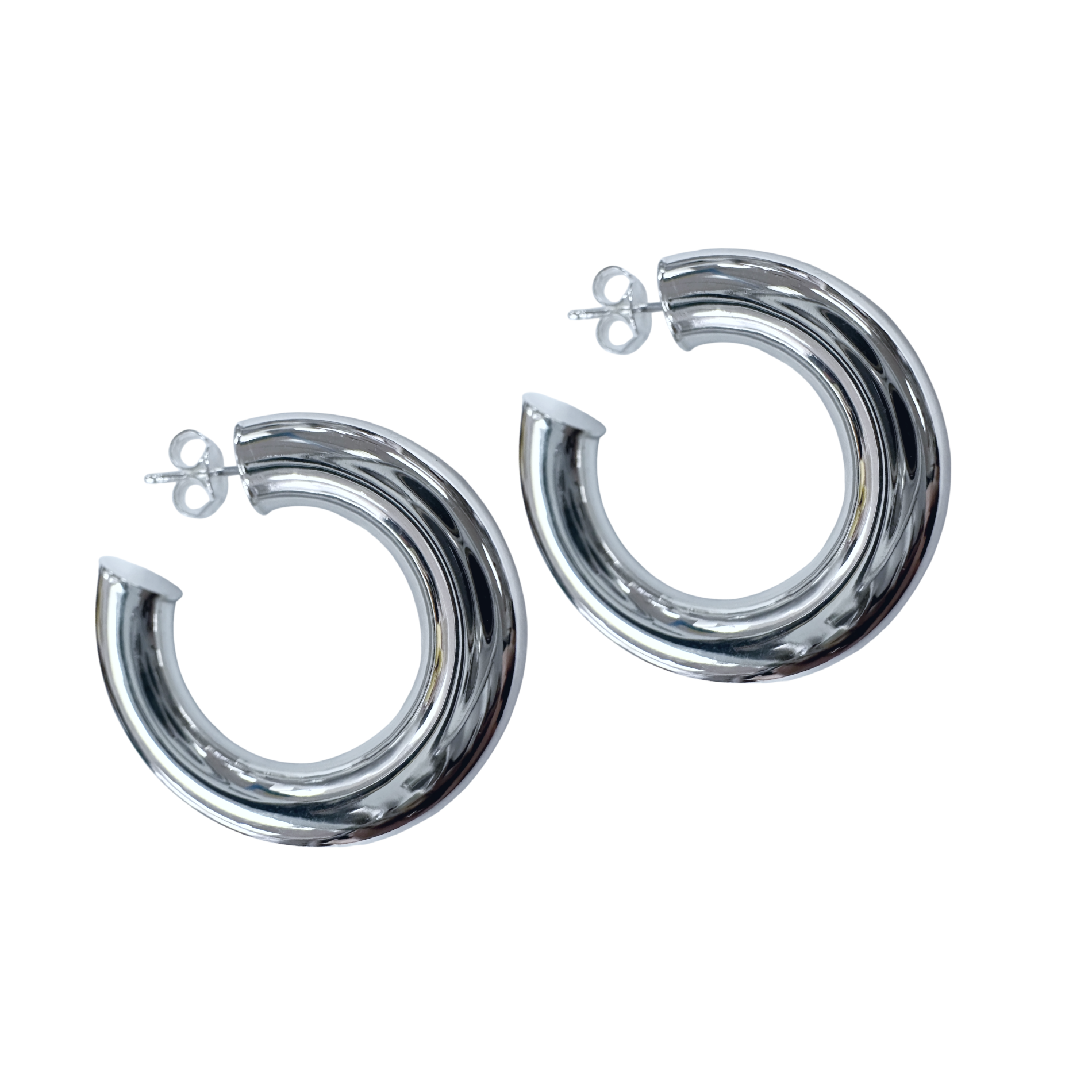 Chunky Half Hoop Earrings