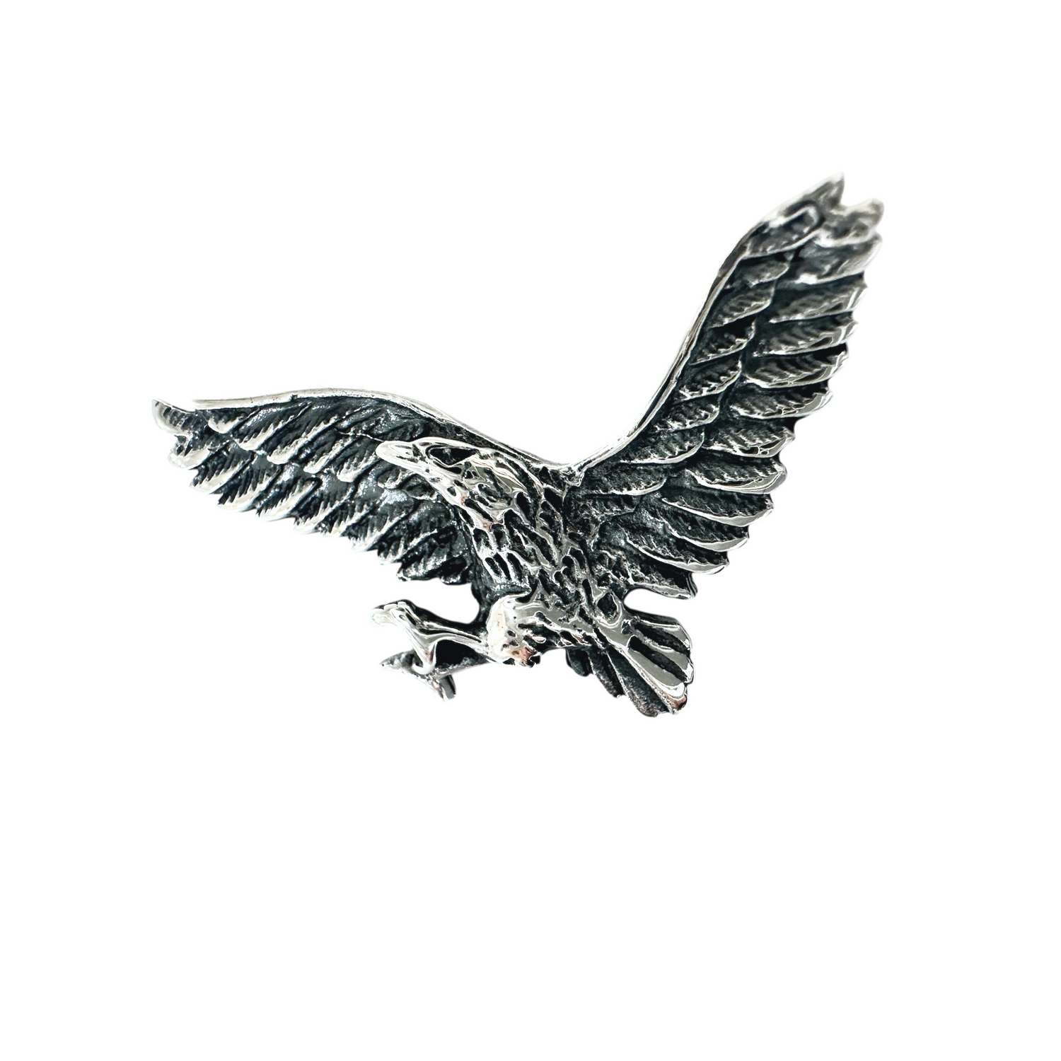 Silver Eagle Charm Necklace