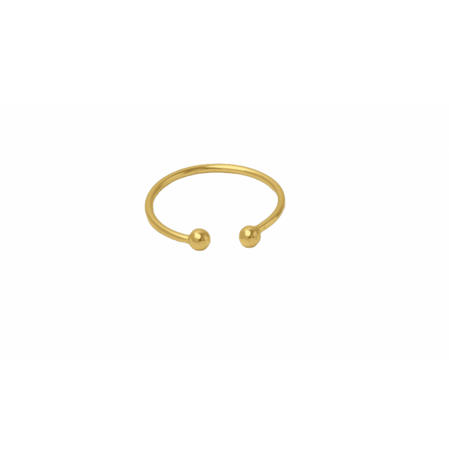 "Barbells" Sterling SIlver Adjustable Midi Ring