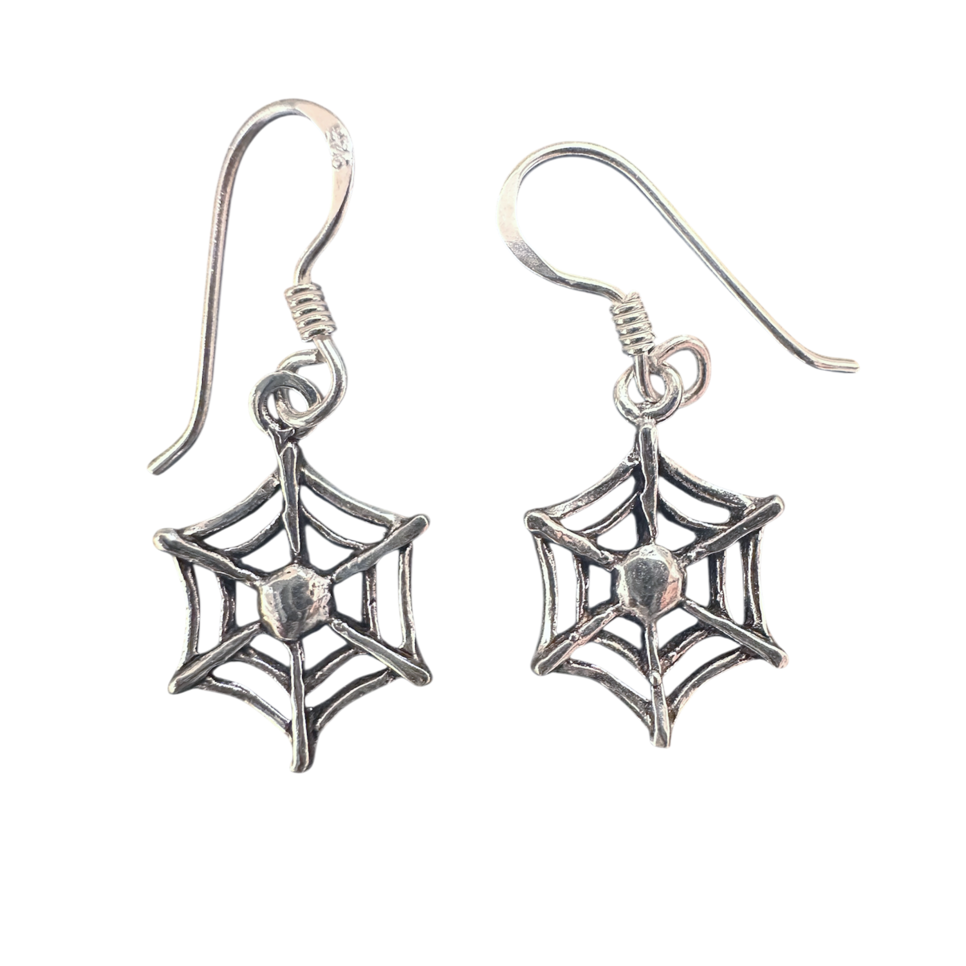 Spider Web Drop Earrings