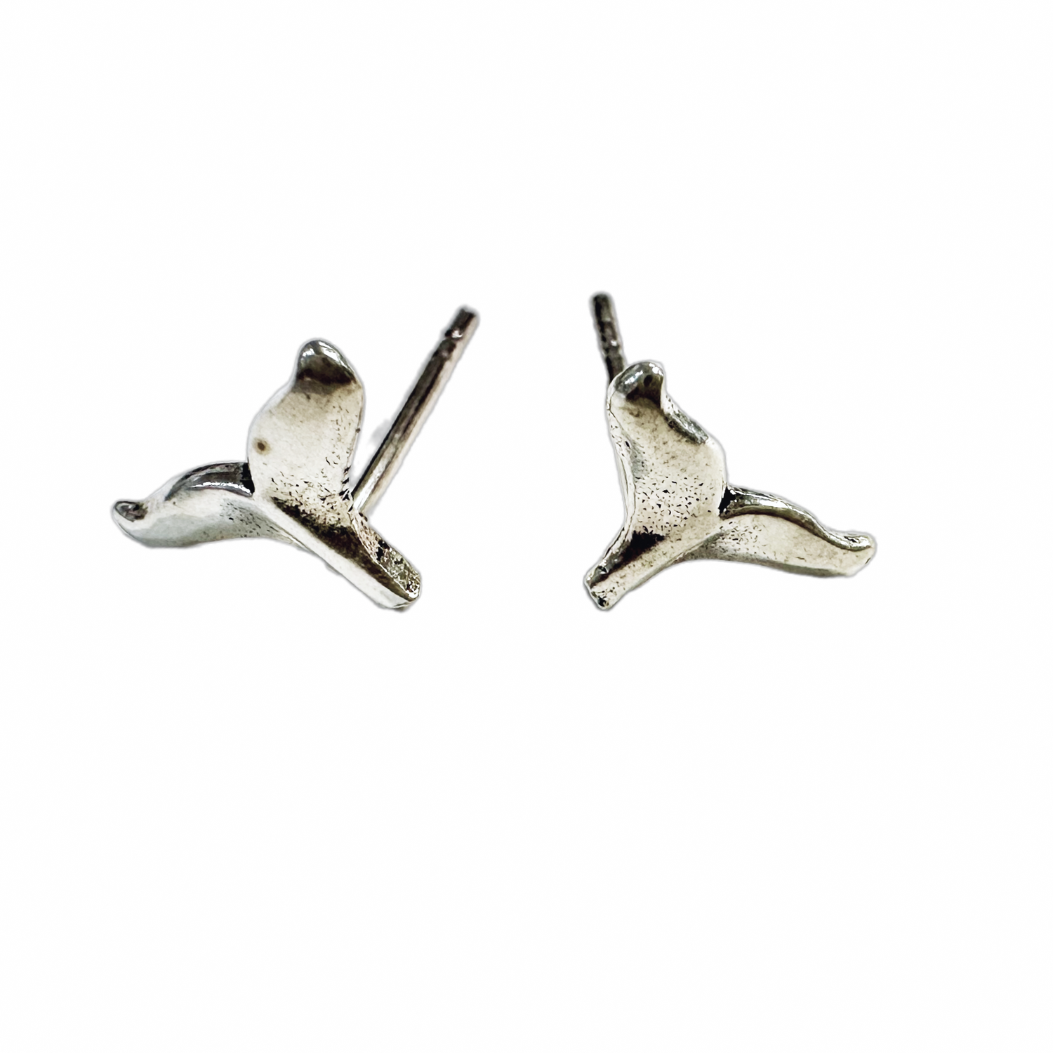 Whale Tail Stud Earrings