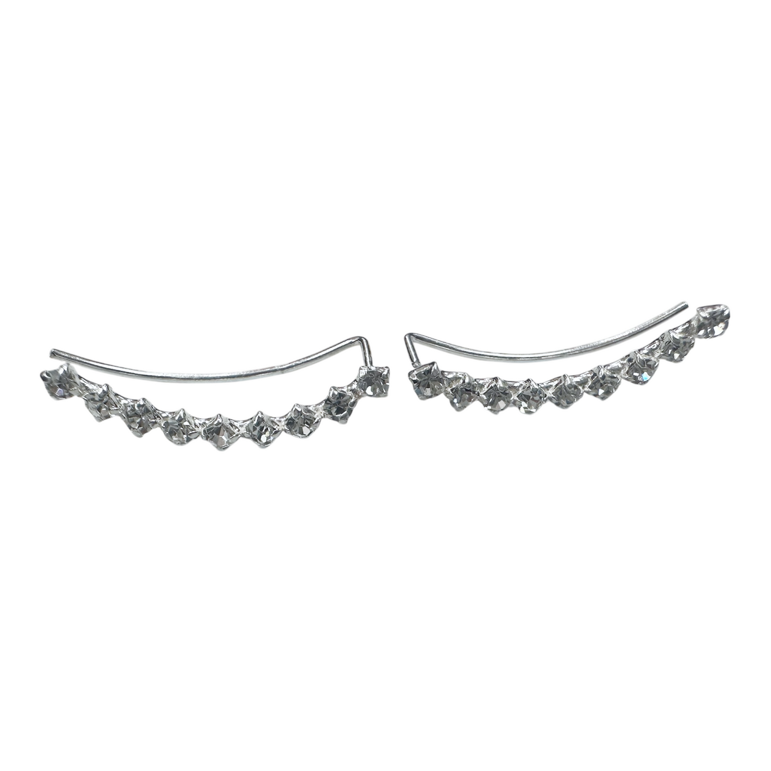 CZ Ear Pin Stud Earring Climber
