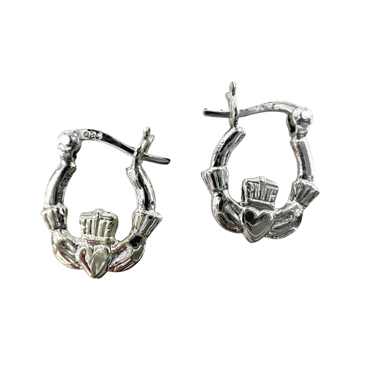 Claddagh Hoop Earrings