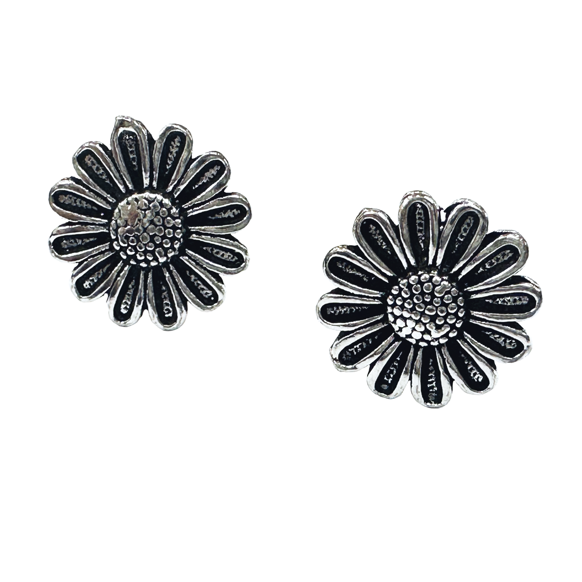 Big Flower Stud Earrings