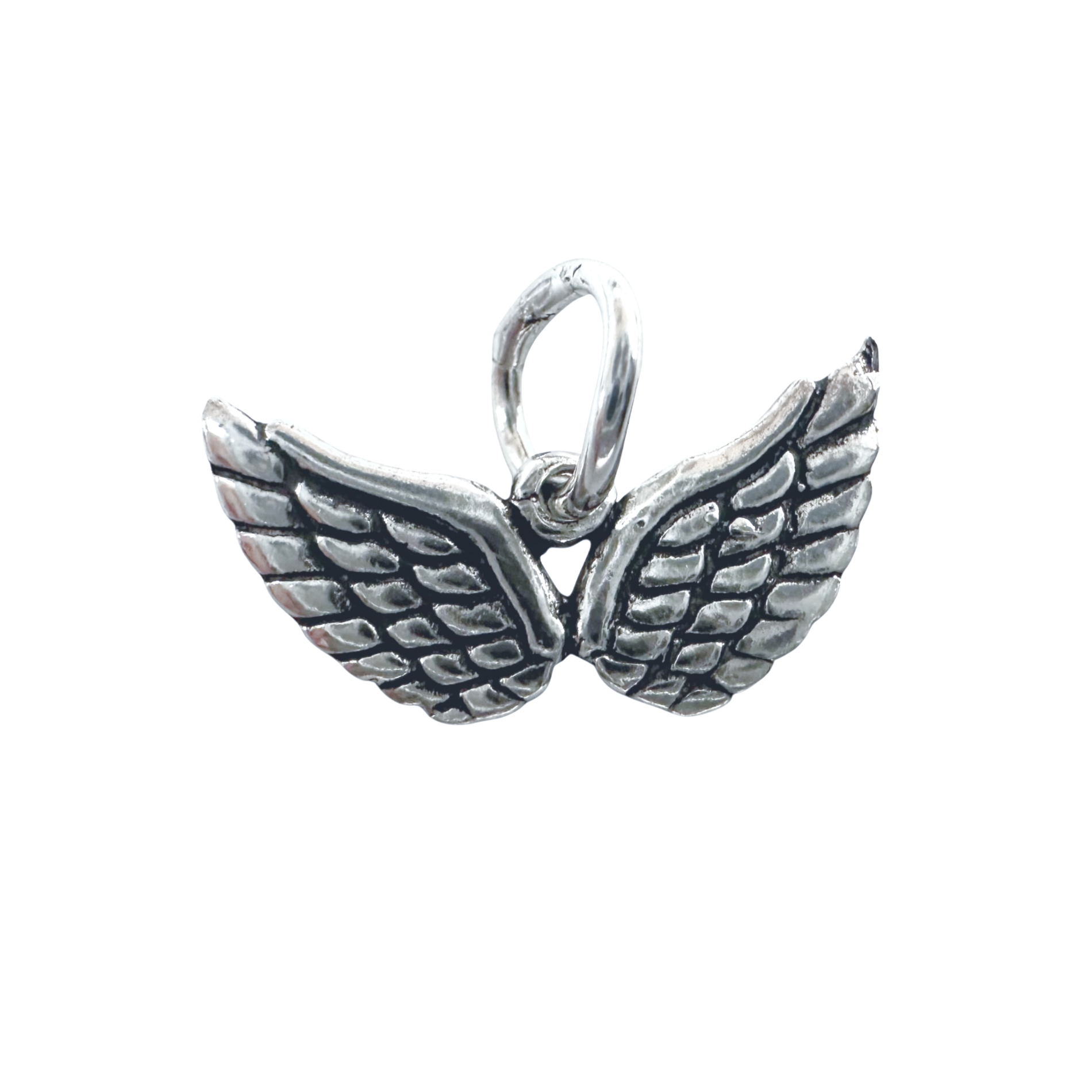 Guardian Angel Open Wing Pendant Necklace