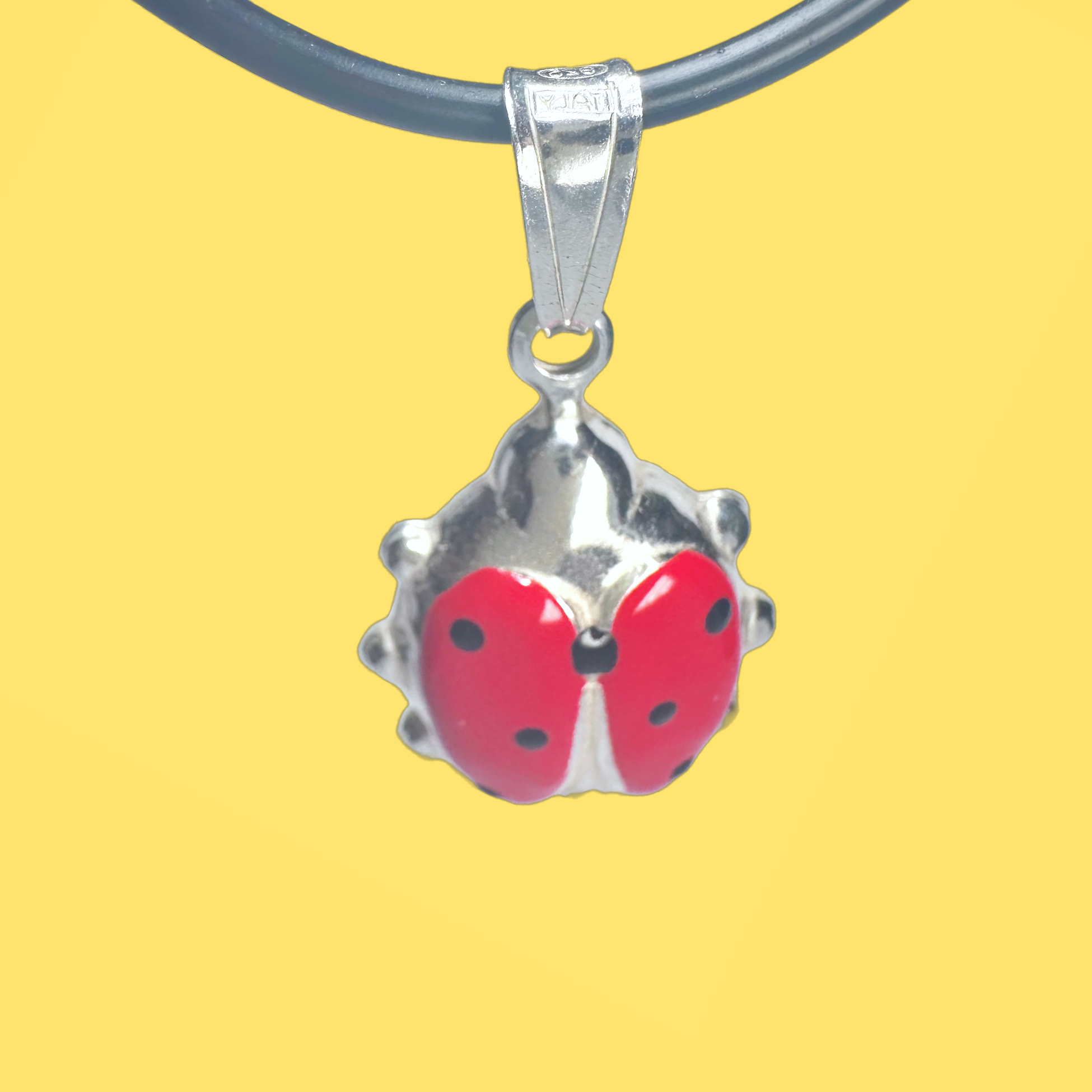 Big & Bright Ladybug Charm Necklace