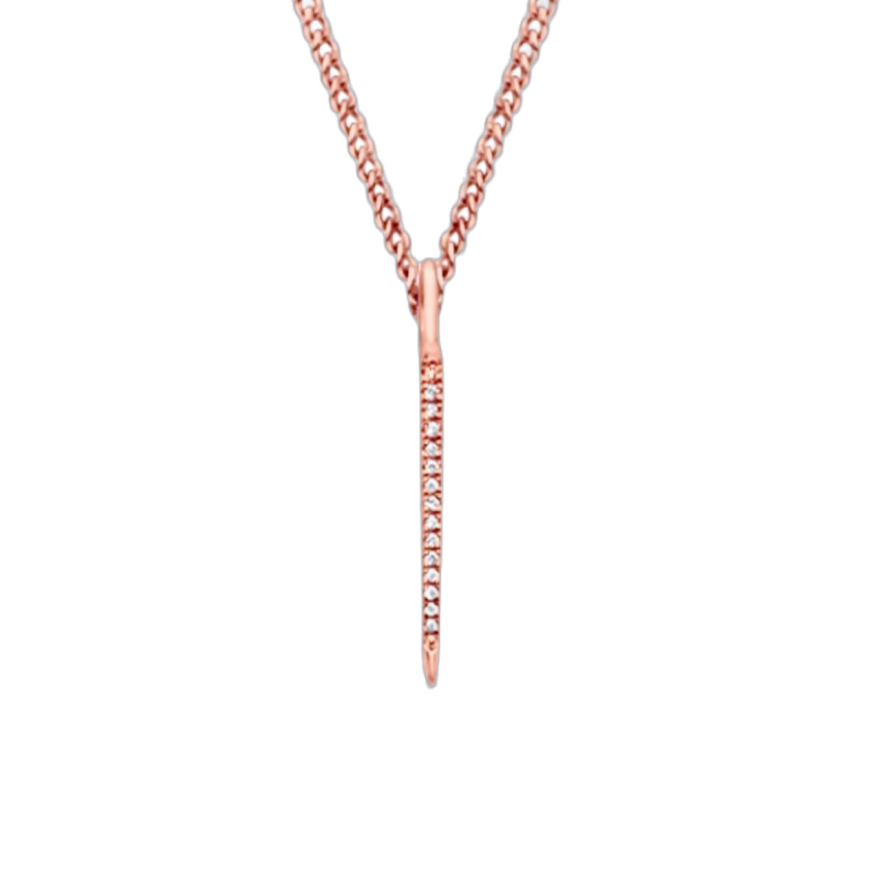 14k Diamond Spike Necklace
