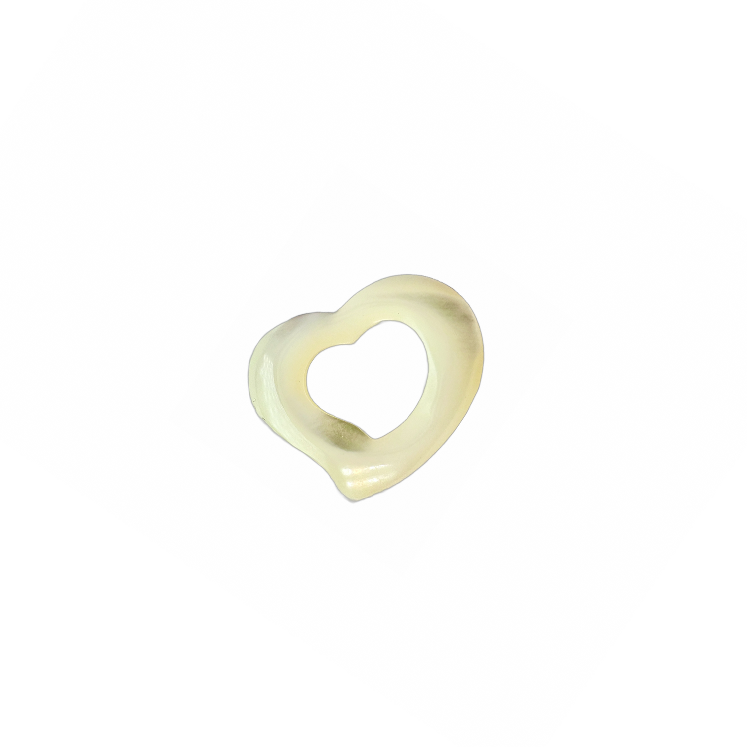 Mother of Pearl Heart Pendant Necklace