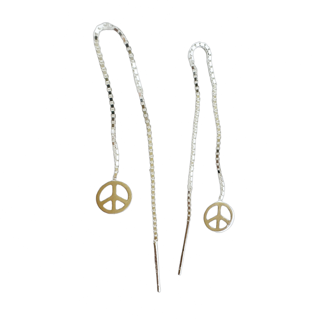 Peace Sign Threader Earrings