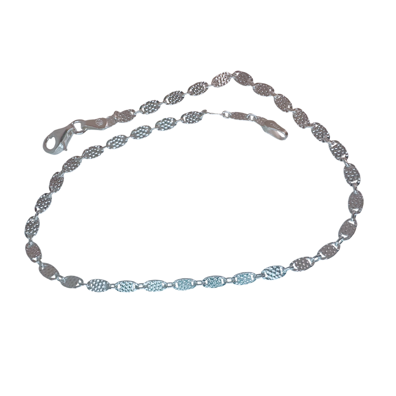 Silver Disc Chain Anklet