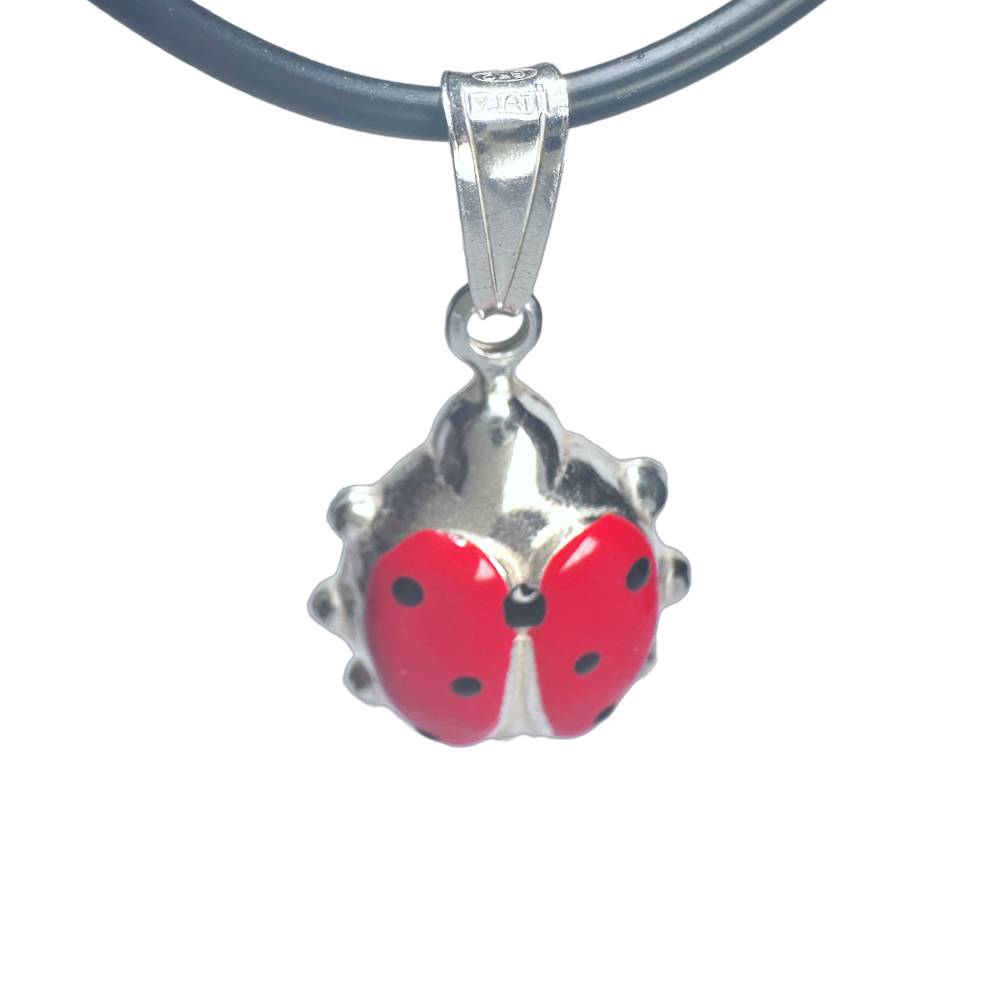 Big & Bright Ladybug Charm Necklace