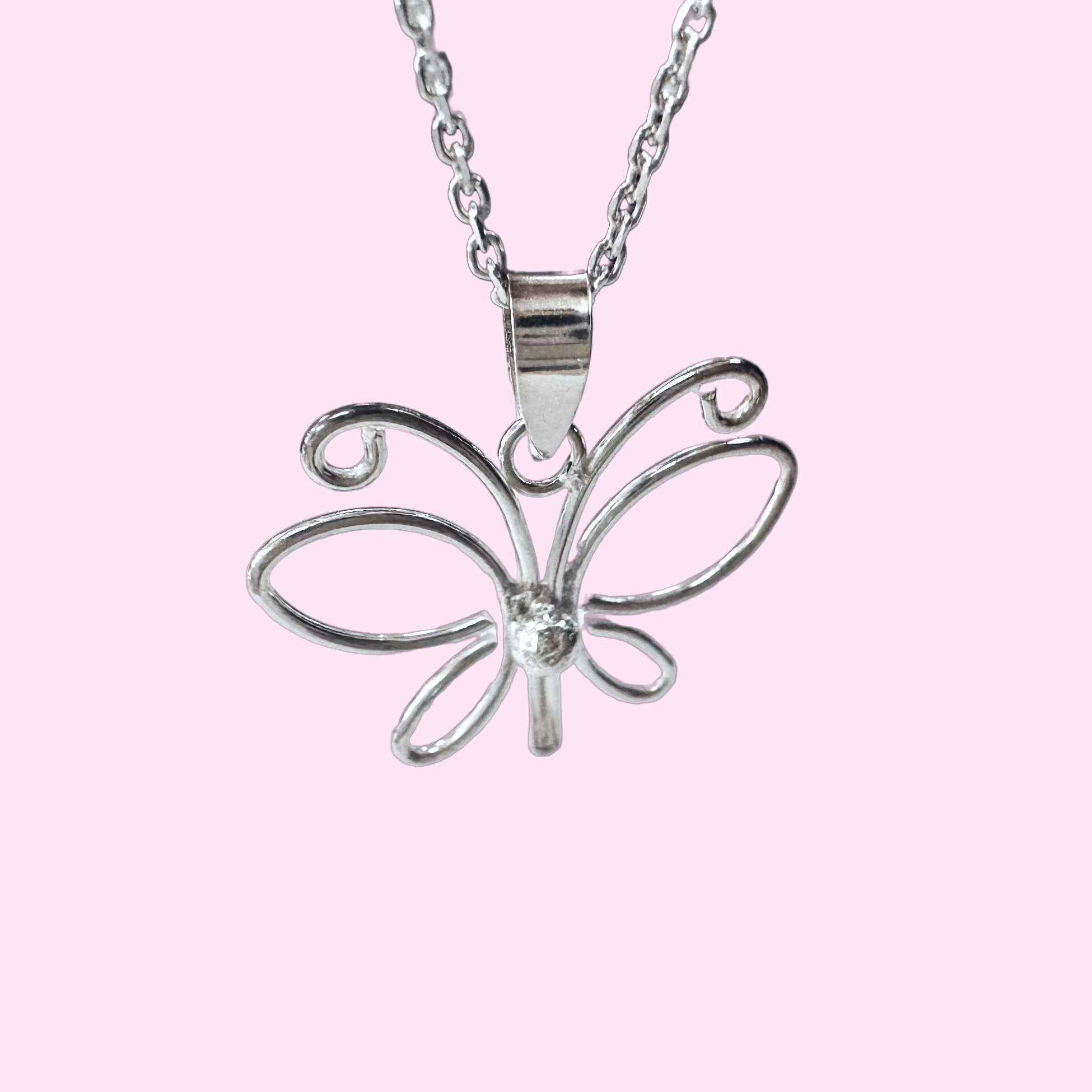 Silver Butterfly Pendant