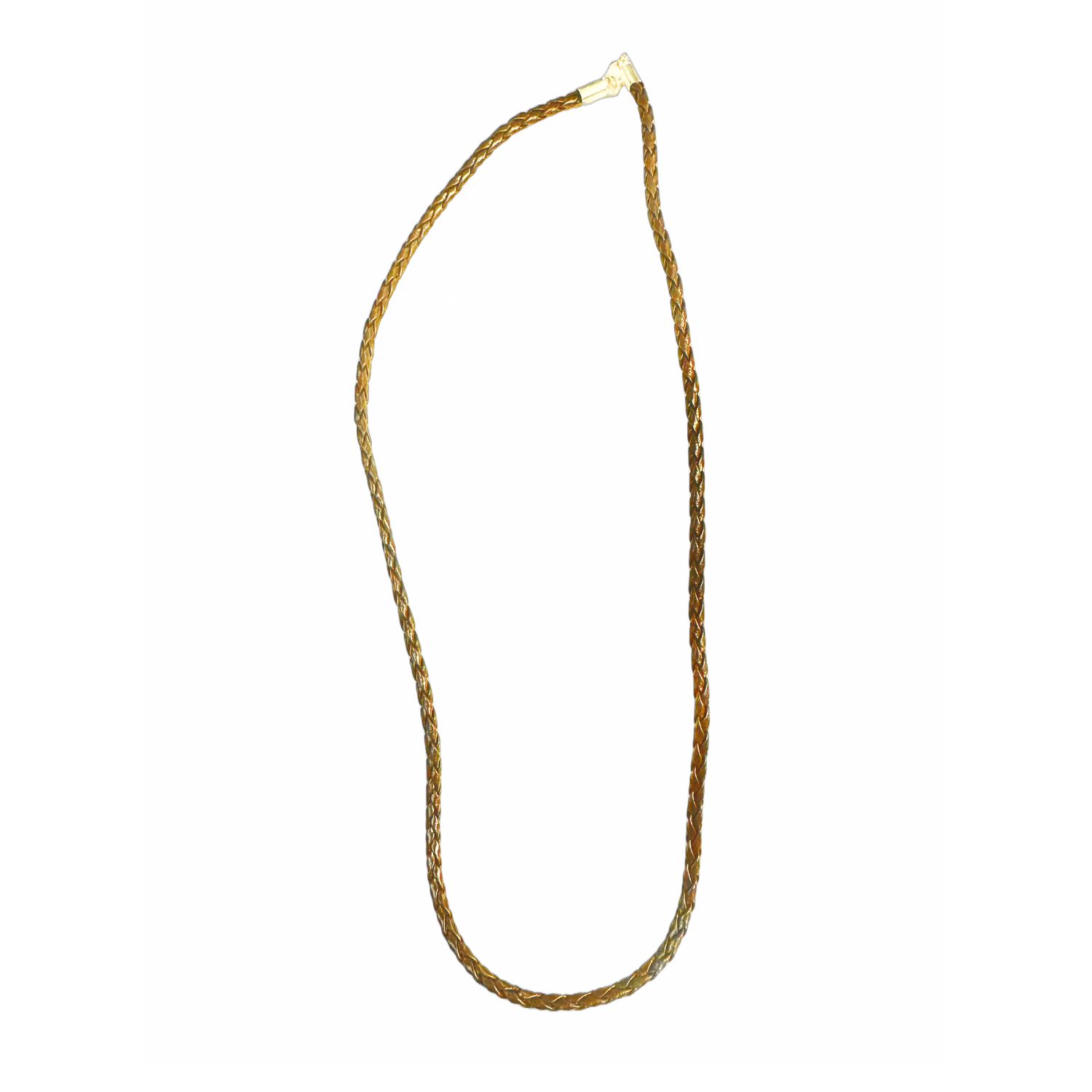 Braided Leather Cord Necklace