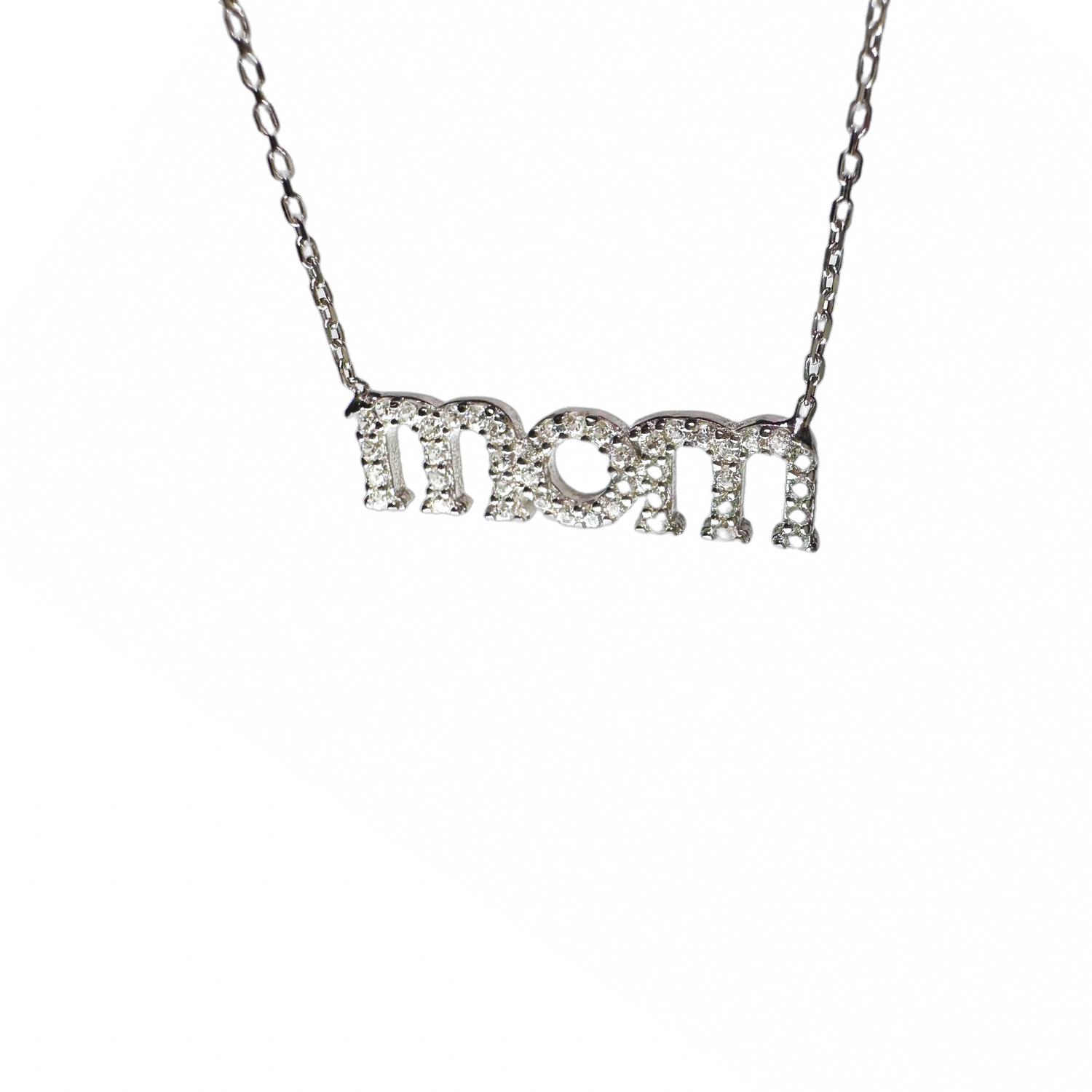Sterling Mom Necklace