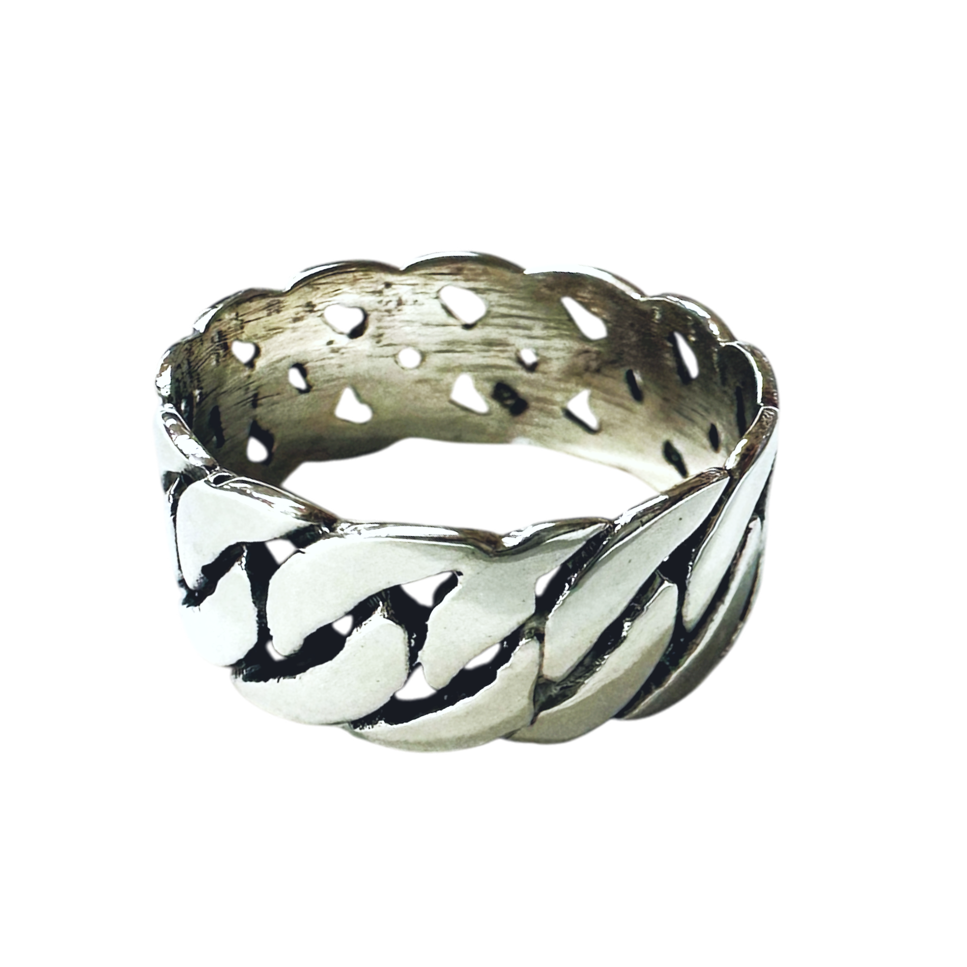 Unisex Wide Chain Band Ring