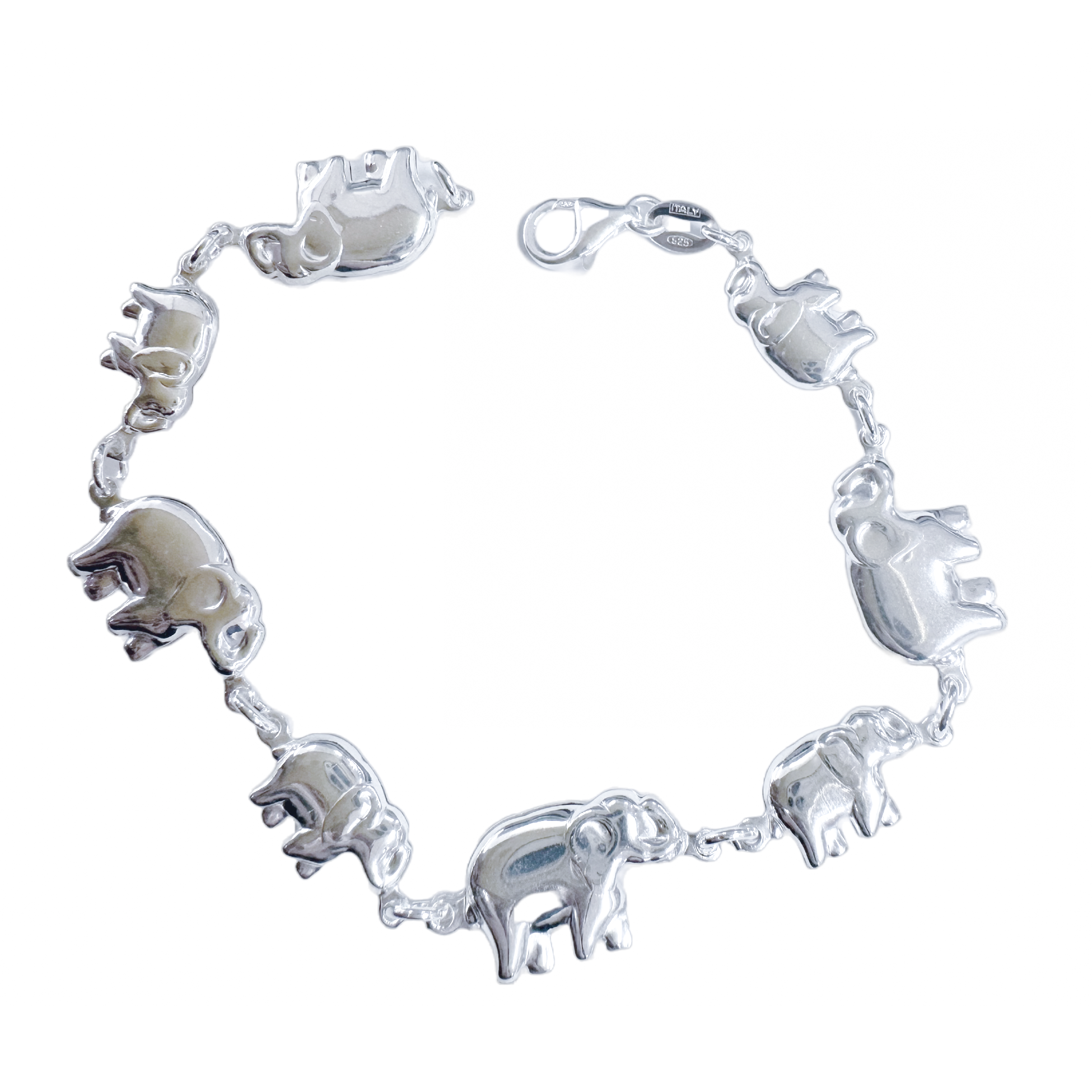 Sterling Silver Elephant Bracelet