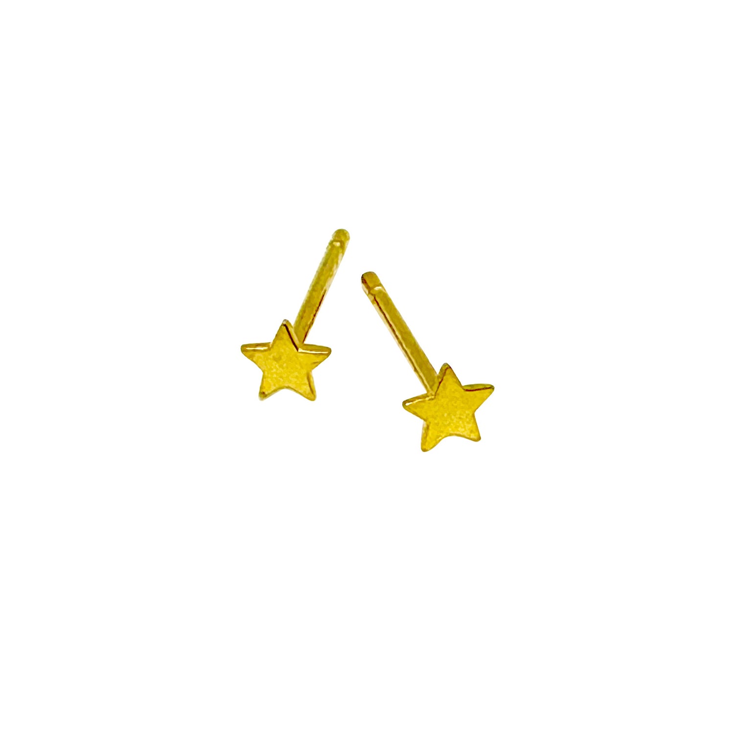 14k Mini Star Stud Earrings