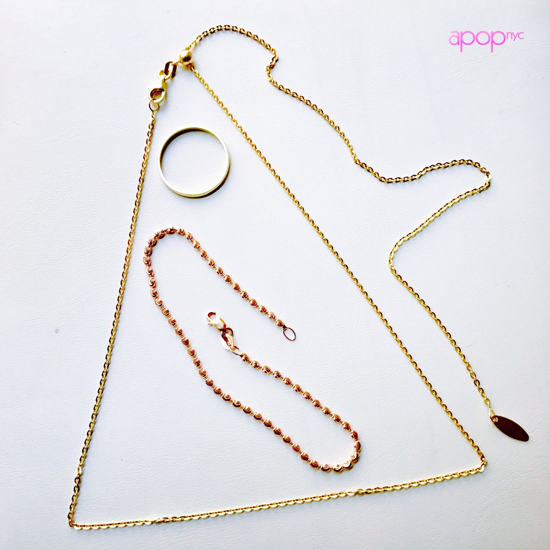 14k Gold Adjustable Bolo Chain Necklace
