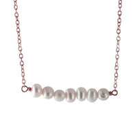 925 Silver Pearl Bar Necklace