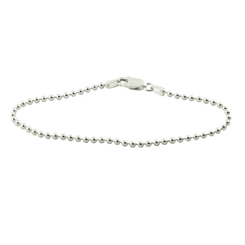 Sterling Silver Small Bead Bracelet