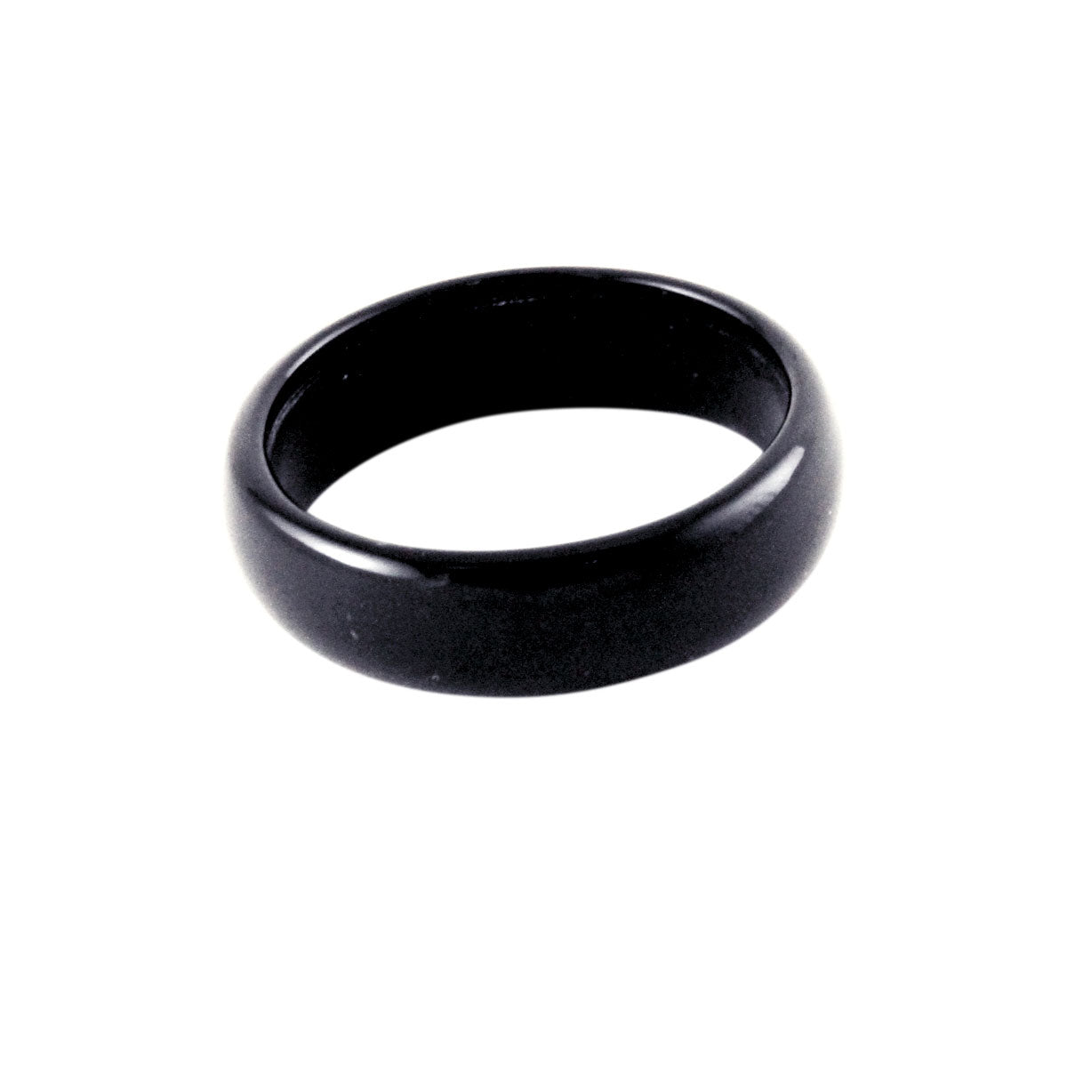 Black Onyx Stone Band Ring