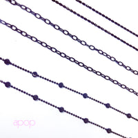 "Gryt" Black Cable Links Layering Necklace