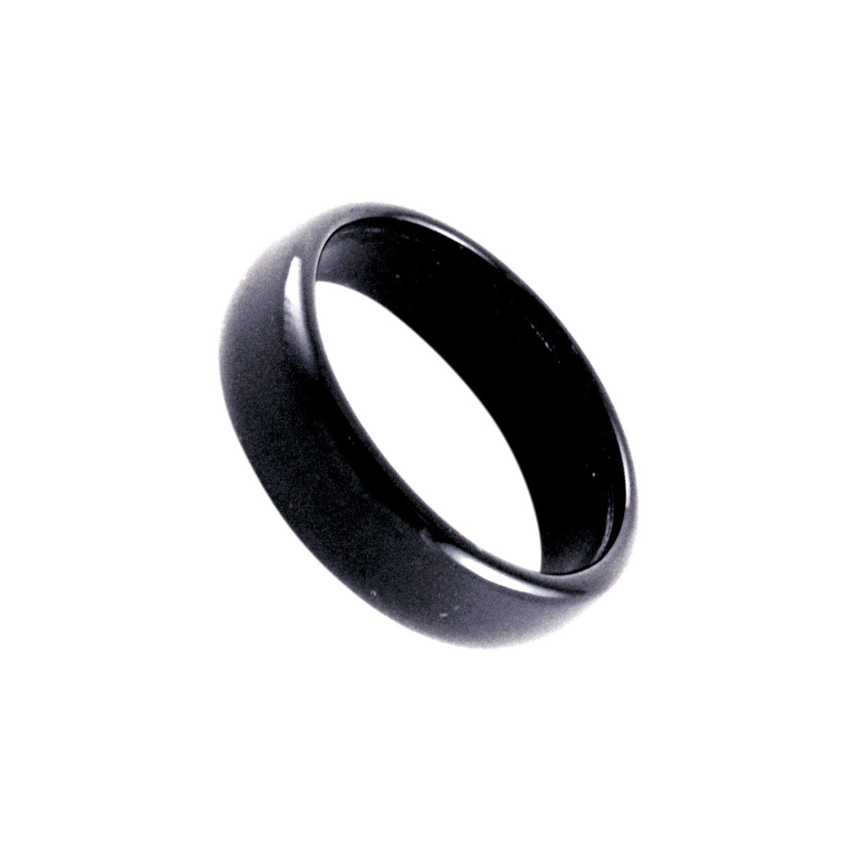 Black Onyx Stone Band Ring