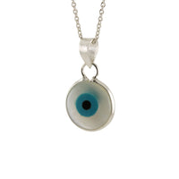 Sterling Silver Blue Eye Pendant
