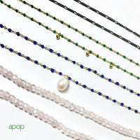 Mini Rose Quartz Layering Necklace
