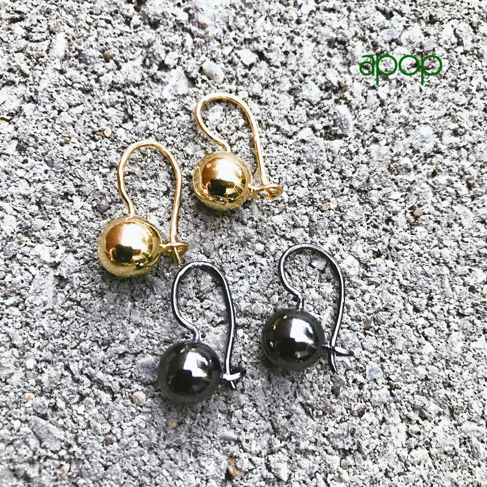 Sterling Silver "Sphere" Drop Earrings