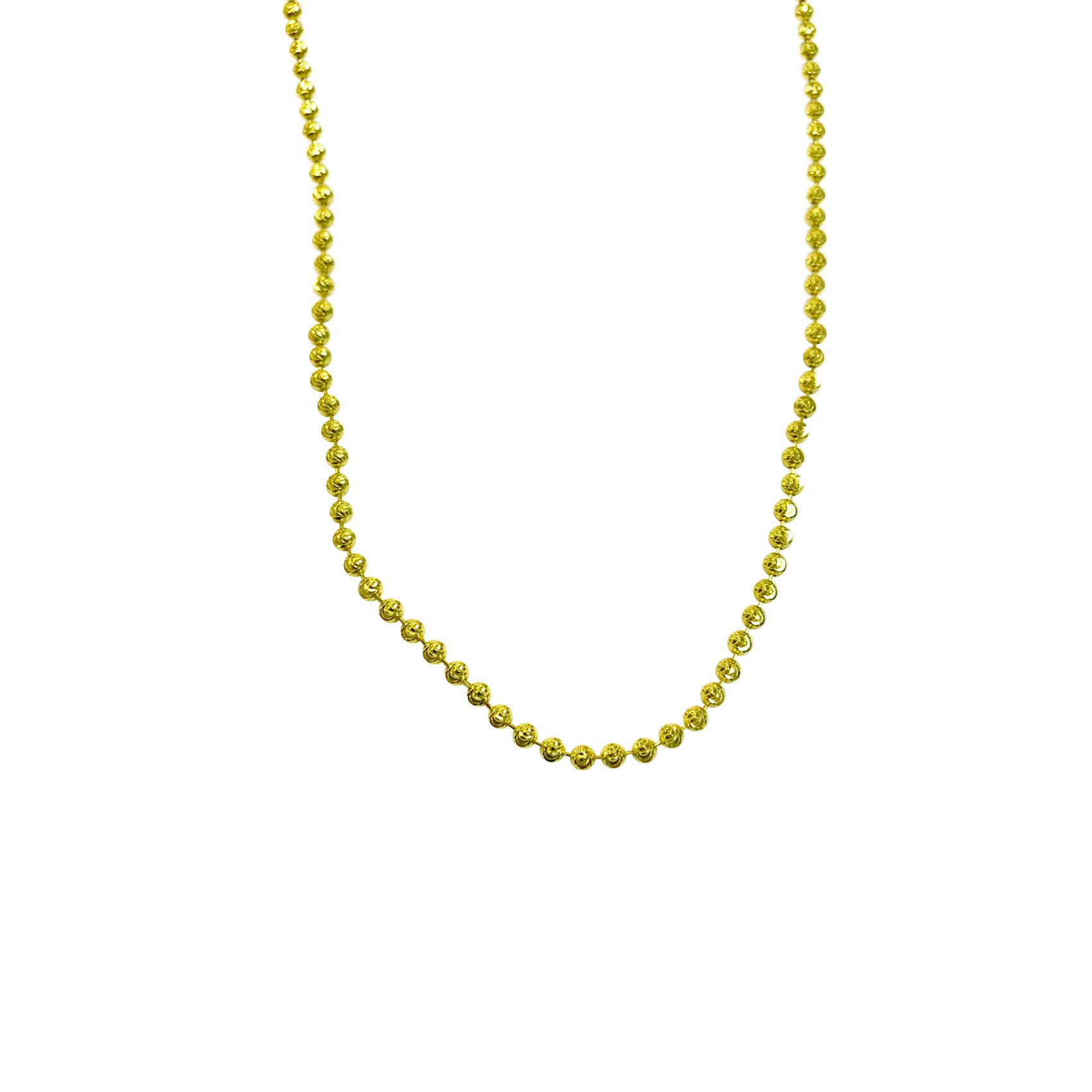 Gold-Dipped "Dazzle Dots" Beaded Chain Necklace