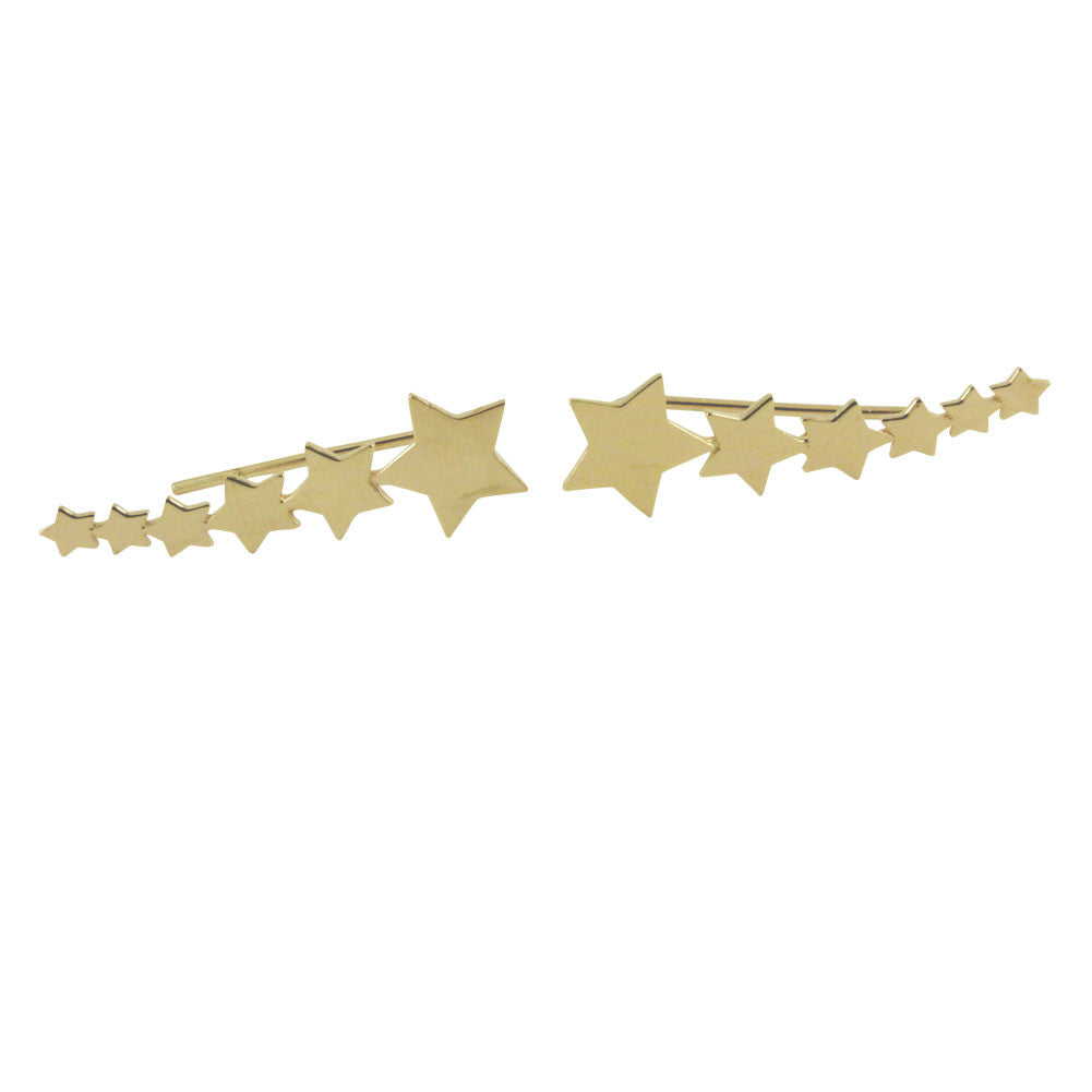 "Stellar Stars" Gold-Dipped Ear Crawler