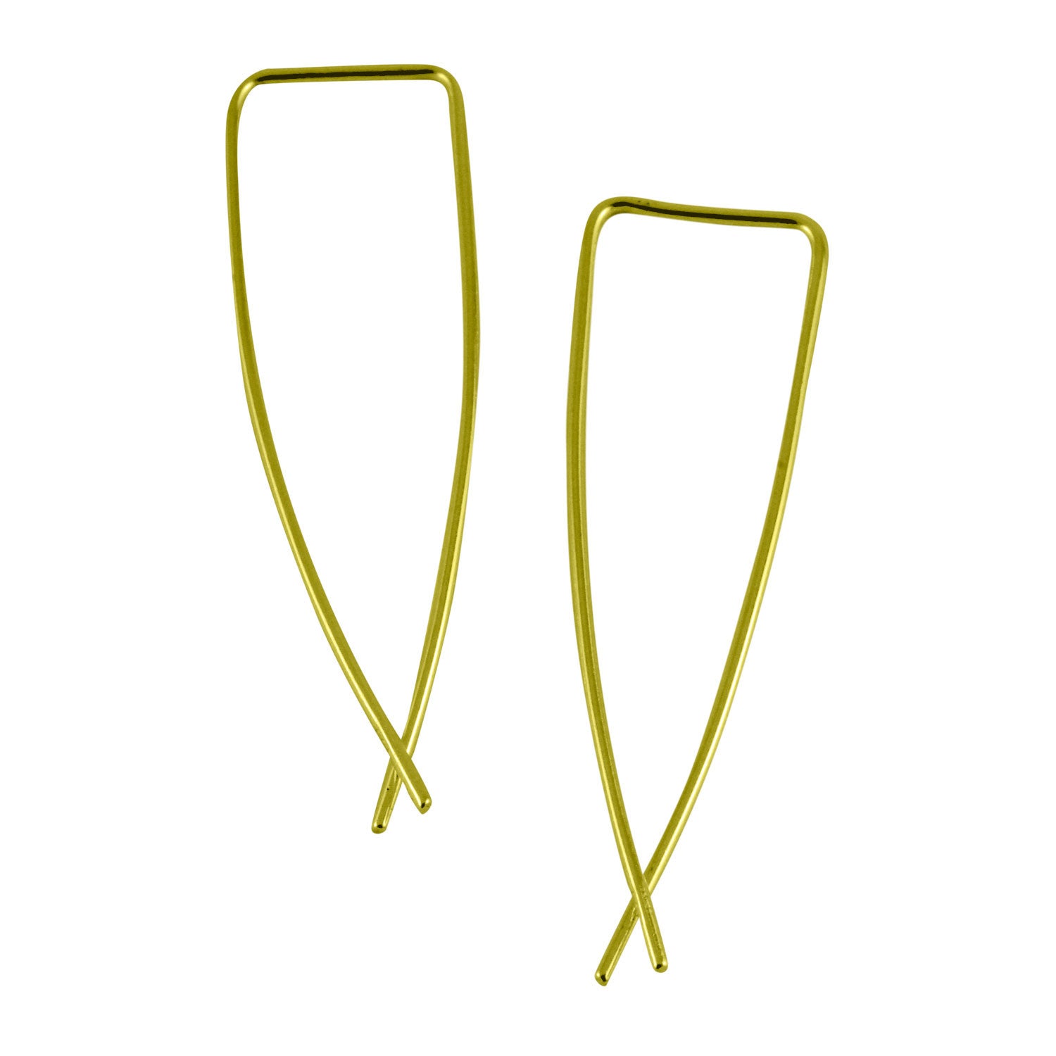 Sterling Triangle Threader Earrings