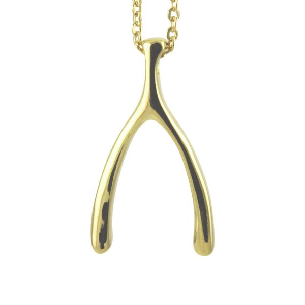 Sterling Silver Wishbone Necklace