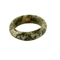 Spotted Jasper Style Stone Band Ring