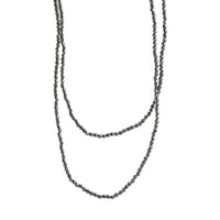 Hematite Grey Mini Stone Beaded Necklace