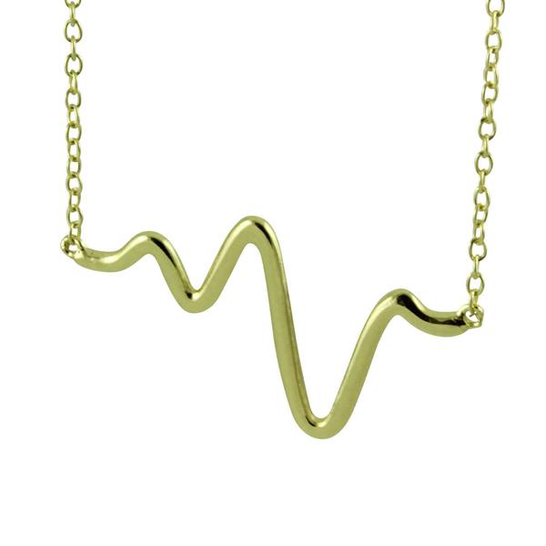 Sterling Silver "Heartbeat" Necklace