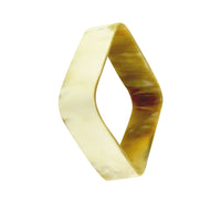 White Horn Style Square Bangle