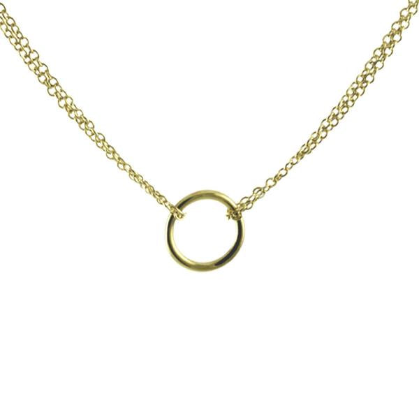 "Everlasting" Sterling Circle Pendant Necklace