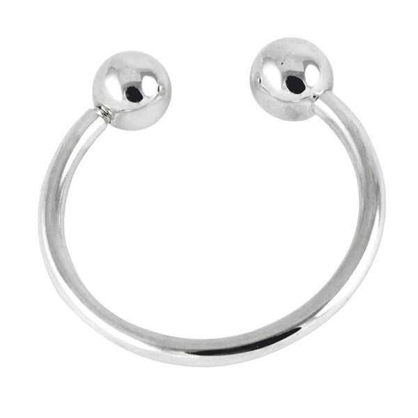 [TREEMINGBIRD] ★ Silver Ball Keyring ★ Ball Mixed Silver Key Ring [ Black ] - TREEMINGBIRD