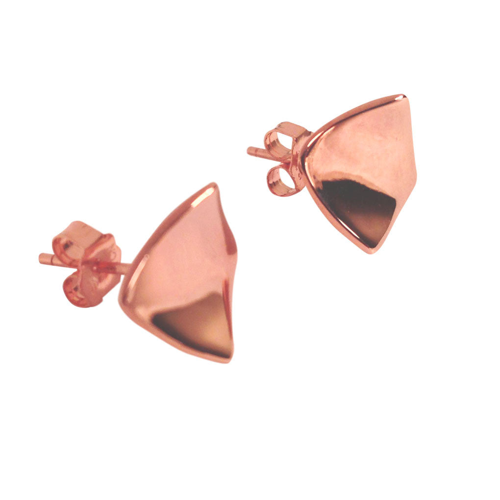 Rosy "Kite" Square Stud Earrings
