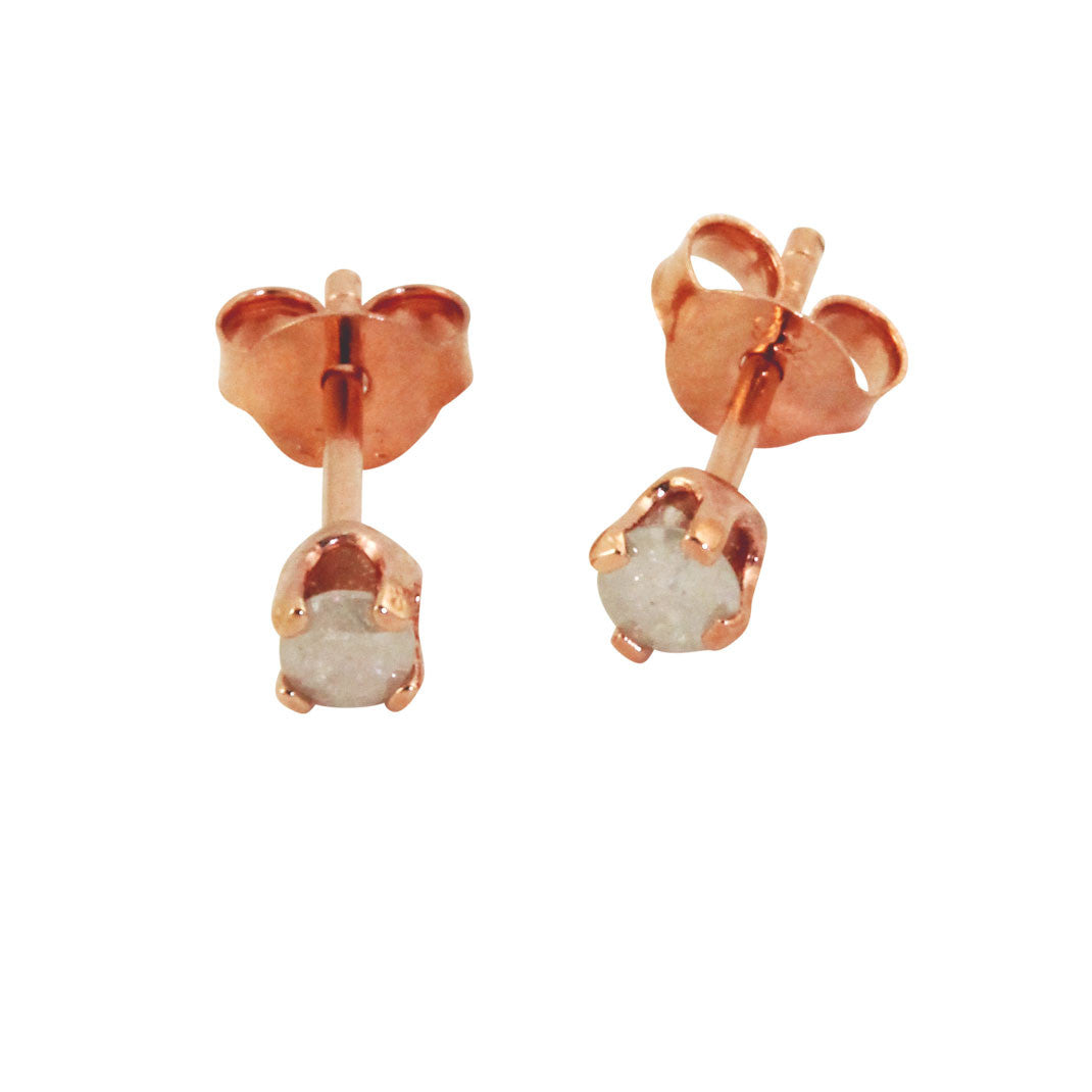 Rosy Little Diamond Earrings