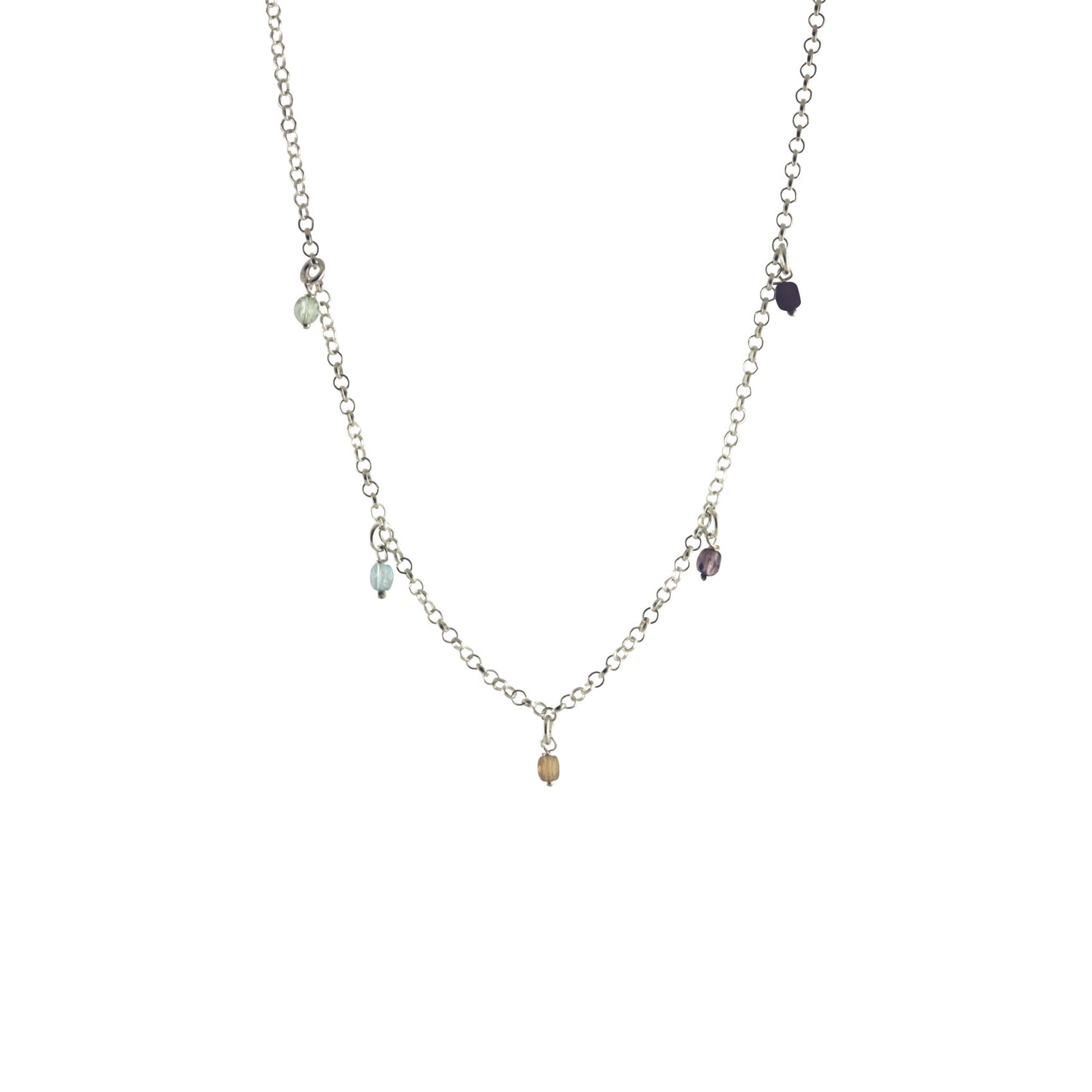 apop multicolor silver necklace