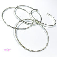 Sterling Silver Rope Bangle