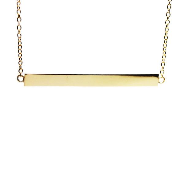 "Stripe" Sterling Silver Bar Necklace