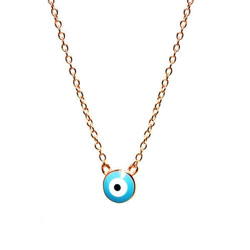 Sterling Silver Blue Eye Necklace