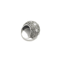 Sterling Silver Marcasite "Bubble" Dome Cocktail Ring