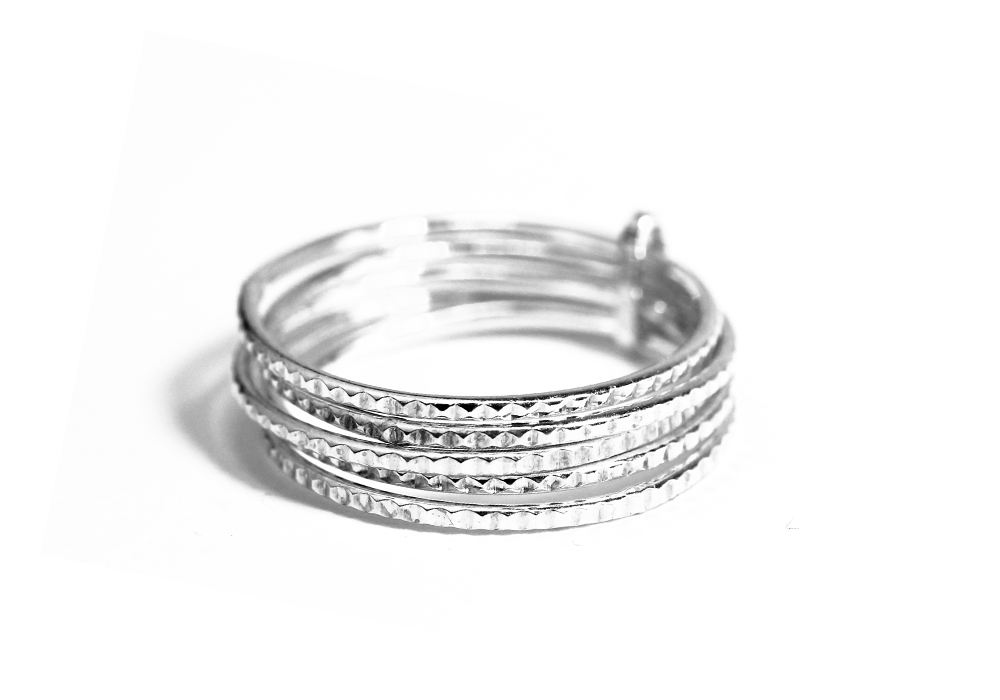 Mixed Metal Stacking Rings Set Gold & Sterling Silver Stack Ring Set Mixed Metal Stacking Rings Set Gold & Sterling Silver Stack Ring Set