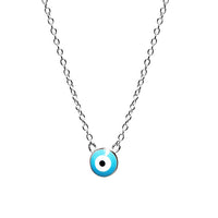 Sterling Silver Blue Eye Necklace