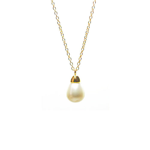 Teardrop Pearl Pendant Necklace